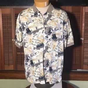GOLF polo. Grand slam men’s medium awesome print